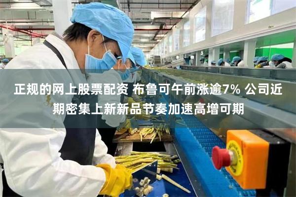 正规的网上股票配资 布鲁可午前涨逾7% 公司近期密集上新新品节奏加速高增可期